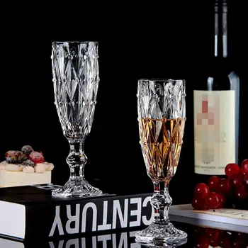 Retro Wine Cups Glass Cups Transparent Beverage Cups Relief Stemware European Style Champagne Glass For Home Bar Drinkware
Retro Wine Cups Glass Cups Transparent Beverage Cups Relief Stemware European Style Champagne Glass For Home Bar Drinkware