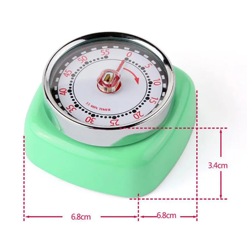 Kitchen Timer 60 Minute Timing Magnetic Countdown Timer Reminder Metal Mechanical Timer Management for Home Baking Cooking
Kitchen Timer 60 Minute Timing Magnetic Countdown Timer Reminder Metal Mechanical Timer Management for Home Baking Cooking