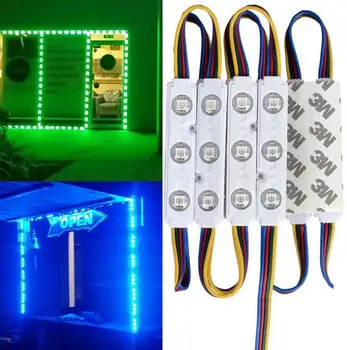 LED Storefront Lights,100pcs/300LED RGB 5050 Waterproof Injection Module Light LED Storefront Decorative Colorful Lights for Out
LED Storefront Lights,100pcs/300LED RGB 5050 Waterproof Injection Module Light LED Storefront Decorative Colorful Lights for Out