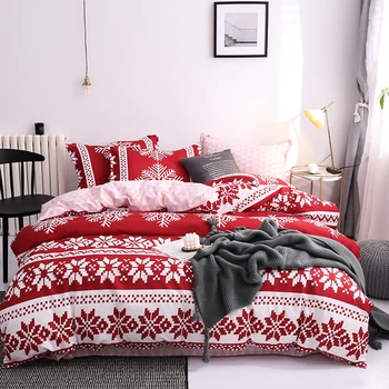 BEST.WENSD Quality Red Bedding Set Snowflake Cotton Bedding Set Christmas Winter Wedding Bed Line Duvet Cover Sets Full Sets bed
BEST.WENSD Quality Red Bedding Set Snowflake Cotton Bedding Set Christmas Winter Wedding Bed Line Duvet Cover Sets Full Sets bed