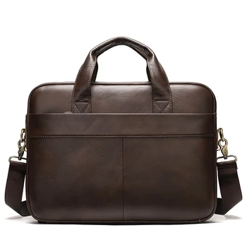 

Men's Leather Briefcase Men Laptop Bag Leather Bag Men Busiess Briefcase Man Computer Bags Mens Handbag