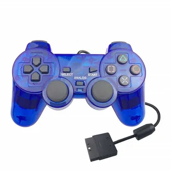 Transparent Color Wireless Gamepad For Sony PS2 Vibration Joystick Wired Controller For Playstation 2 Joypad 
Transparent Color Wireless Gamepad For Sony PS2 Vibration Joystick Wired Controller For Playstation 2 Joypad