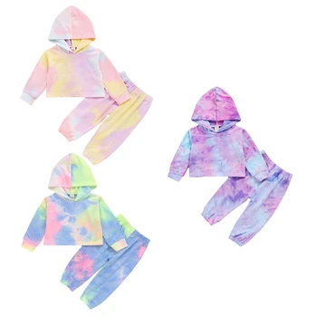 Infant Baby Girls Tie-dye Printed Clothes Sets For 1-6Y Autumn Long Sleeve Print Kids Girl Hoodie Tops+Long Pants Kids Baby Suit
Infant Baby Girls Tie-dye Printed Clothes Sets For 1-6Y Autumn Long Sleeve Print Kids Girl Hoodie Tops+Long Pants Kids Baby Suit