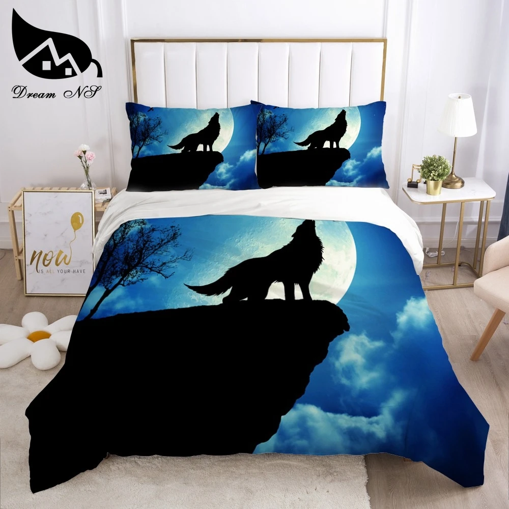 Dream NS Lonely Snow Wolf roupa de cama Bedding Home Textiles Set King Queen Bedclothes Duvet Cover Bedding set
Dream NS Lonely Snow Wolf roupa de cama Bedding Home Textiles Set King Queen Bedclothes Duvet Cover Bedding set