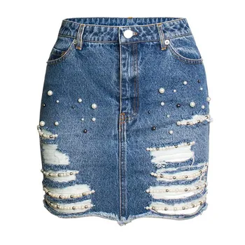 Womens Blue Denim Skirt Vintage Button High Waist Ripped Hole Mini Pencil Skirts Casual Office Ladies Bodycon Jeans Skirt Femme
Womens Blue Denim Skirt Vintage Button High Waist Ripped Hole Mini Pencil Skirts Casual Office Ladies Bodycon Jeans Skirt Femme