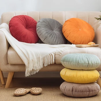 Solid Round Cushion Soft Velvet Pillow Pink Blue Solid Color Chair Pad Floor Pillow 45x45cm Home Decoration Sofa Chair Car Decor
Solid Round Cushion Soft Velvet Pillow Pink Blue Solid Color Chair Pad Floor Pillow 45x45cm Home Decoration Sofa Chair Car Decor