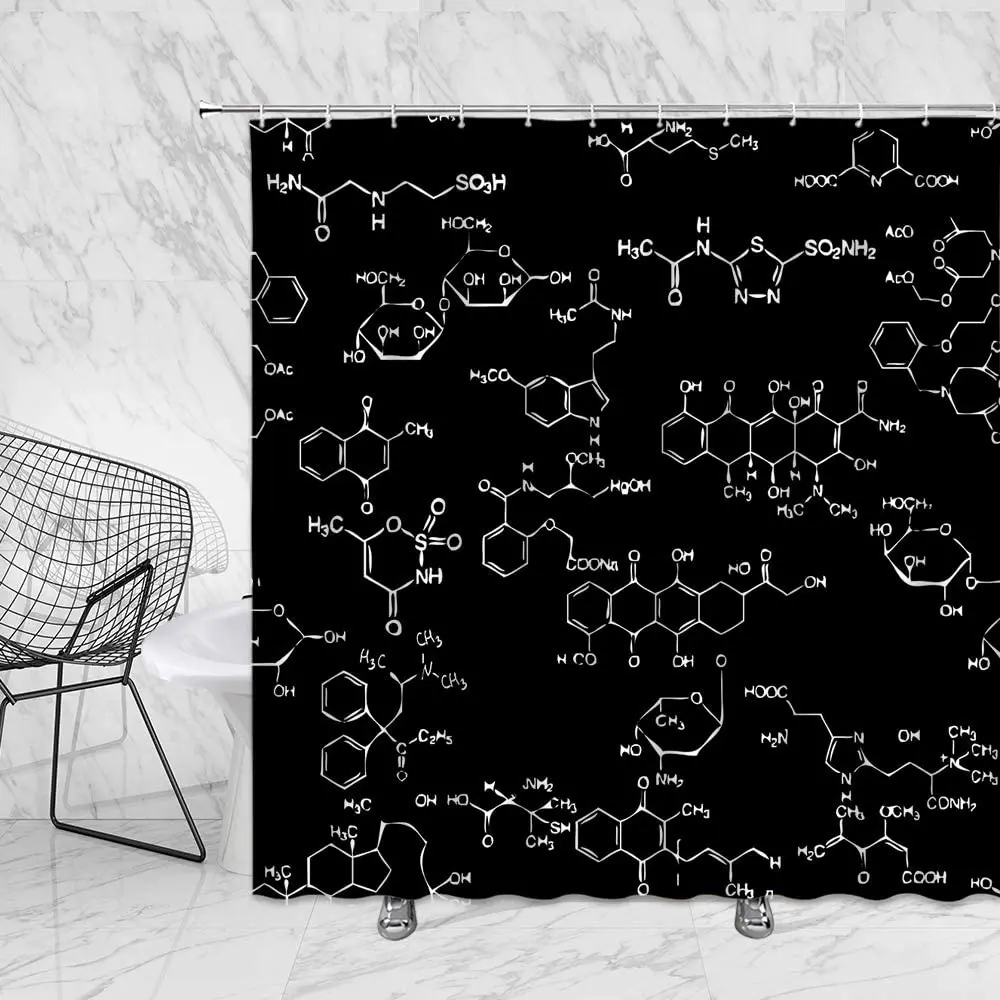 3D Chemistry Education Shower Curtain Science Geometry Decor Abstract Molecular Structure Science Fabric Bathroom Curtains Hooks
3D Chemistry Education Shower Curtain Science Geometry Decor Abstract Molecular Structure Science Fabric Bathroom Curtains Hooks