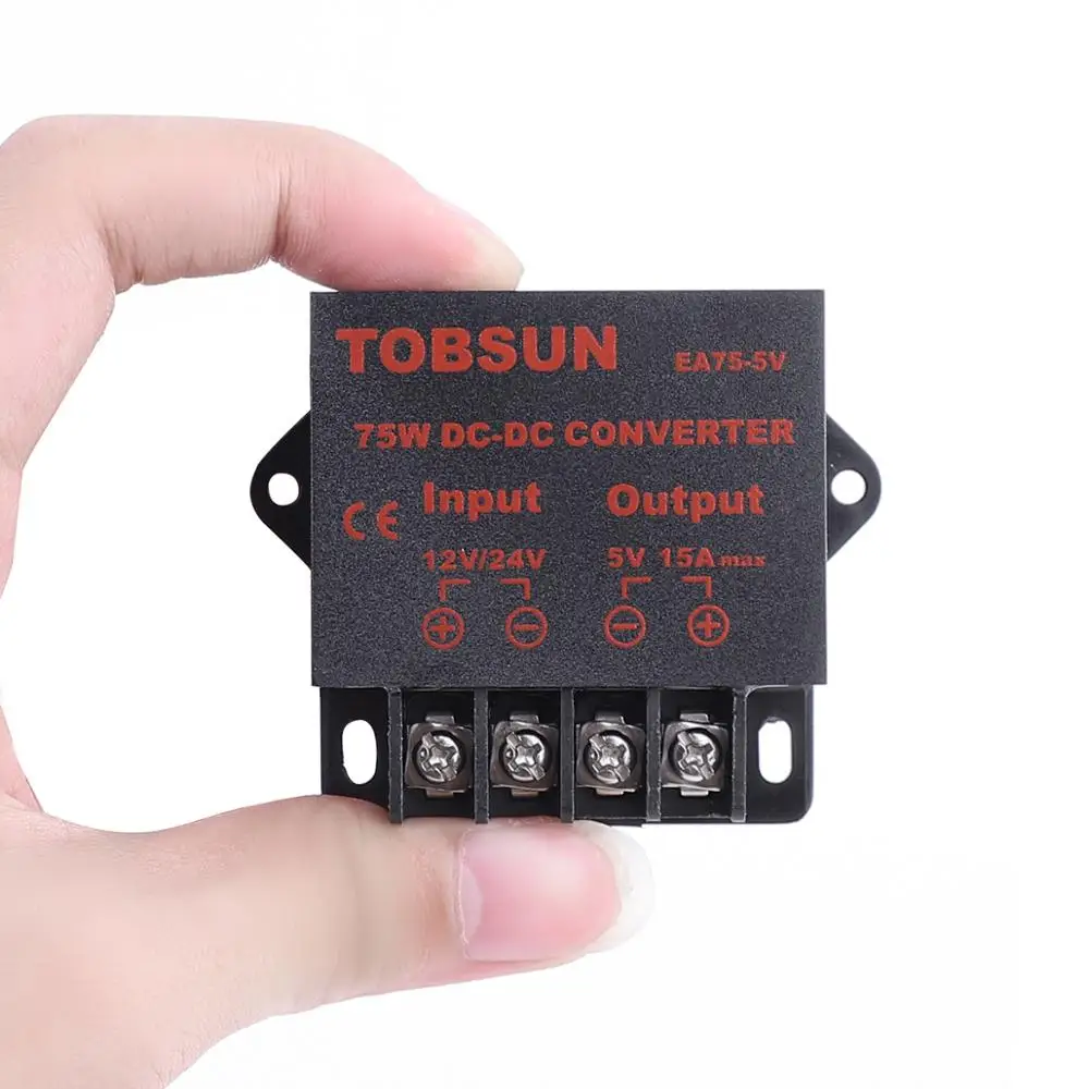 12V 24V to 5V 15A 75W DC DC Converter Transformer Step Down Buck Module Voltage Regulator Waterproof Power Supply for LED Solar
12V 24V to 5V 15A 75W DC DC Converter Transformer Step Down Buck Module Voltage Regulator Waterproof Power Supply for LED Solar