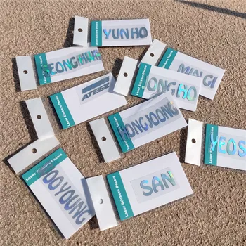 Kpop ATEEZ Laser sticker dazzling stick on Notebook mobile phone Laser K-POP ATEEZ Member name sticker HONG JOONG
Kpop ATEEZ Laser sticker dazzling stick on Notebook mobile phone Laser K-POP ATEEZ Member name sticker HONG JOONG