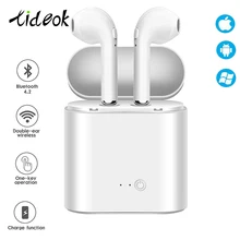 Fones de ouvido bluetooth i7s tws esportes fitness fones sem fio estéreo sem fio bluetooth fone com caixa carregamento para todo o telefone(China)