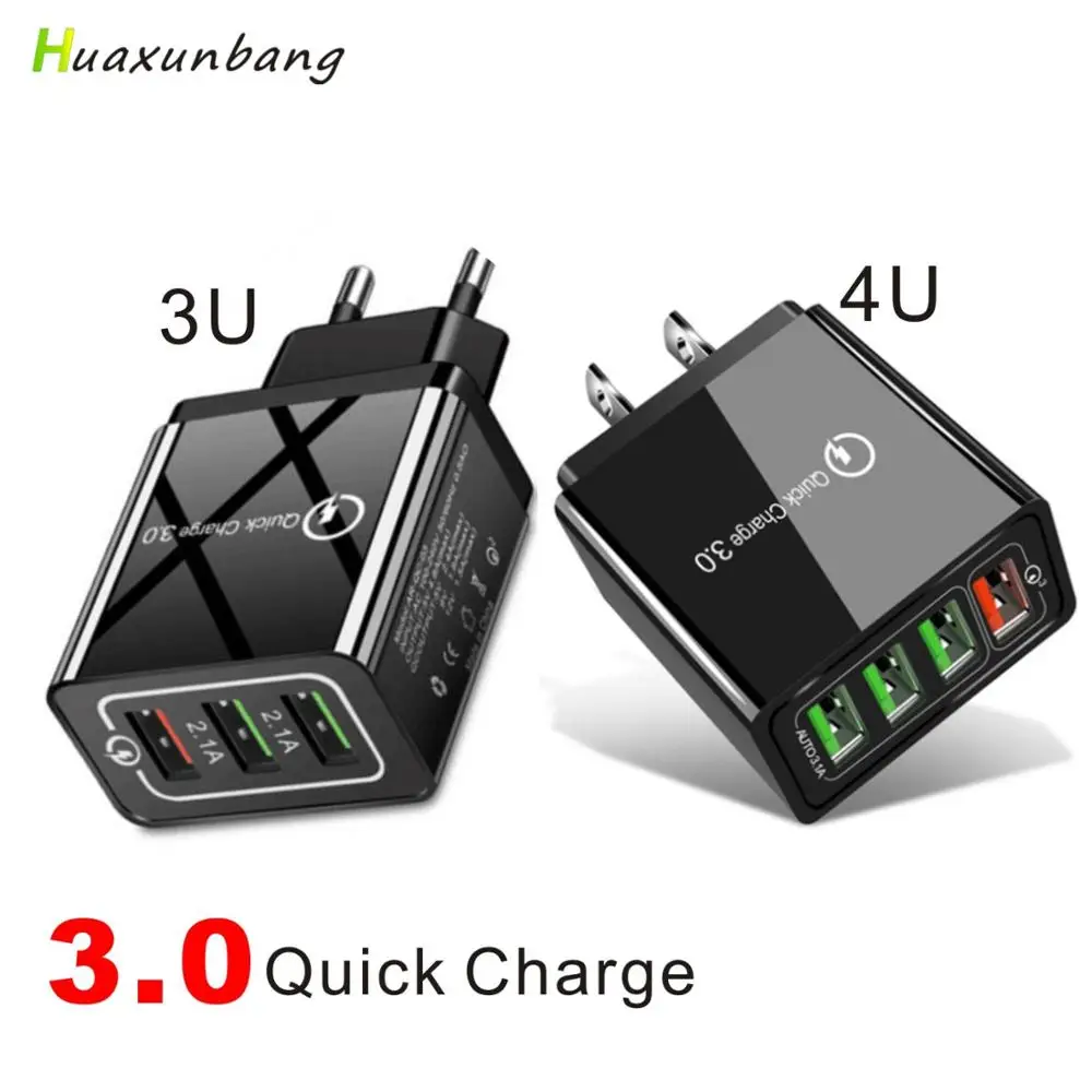 HXB 48W Quick Charger 4 Port USB Charger qc3.0 Phone Wall Charger Portable Charging Phone Charger For iPhone Samsung Xiaomi
HXB 48W Quick Charger 4 Port USB Charger qc3.0 Phone Wall Charger Portable Charging Phone Charger For iPhone Samsung Xiaomi