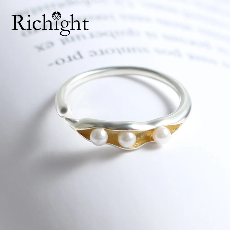 Dainty Gold in Solid Sterling Silver Peapod Ring Girls Tiny White Pearl Ring 3 Peas In Pod Simple Open Cuff Ring Adjustable Size
Dainty Gold in Solid Sterling Silver Peapod Ring Girls Tiny White Pearl Ring 3 Peas In Pod Simple Open Cuff Ring Adjustable Size