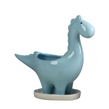 Ceramic Dinosaur Shape Succulent Pot with Drainage Tray Flower Container for Indoor Plants 18X7.3X15.5cm TB Sale
Ceramic Dinosaur Shape Succulent Pot with Drainage Tray Flower Container for Indoor Plants 18X7.3X15.5cm TB Sale