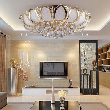 ZISIZ E14 Lotus Flower Modern Ceiling Light with Glass Lampshade Gold Ceiling Lamp for Living Room Bedroom Lamparas De Techo
ZISIZ E14 Lotus Flower Modern Ceiling Light with Glass Lampshade Gold Ceiling Lamp for Living Room Bedroom Lamparas De Techo