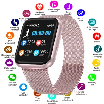 Full Touch Screen Smart Watch Men Women HeartRate Detection Sports Pedometer Bluetooth Smartwatch For iphone hua we phonePK P80 
Full Touch Screen Smart Watch Men Women HeartRate Detection Sports Pedometer Bluetooth Smartwatch For iphone hua we phonePK P80