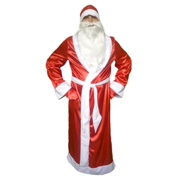 Carnival costume "Santa Claus", satin, robe, belt, hat, beard, mittens, size 52-54, height 180 cm
Carnival costume "Santa Claus", satin, robe, belt, hat, beard, mittens, size 52-54, height 180 cm