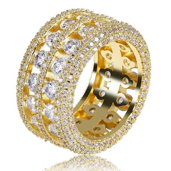 Hip Hop Ring Brass Gold Silver Color Iced Out Micro Pave Cz 2 Row Bigger Width Rings Charm For Men Women Gifts Jewelry
Hip Hop Ring Brass Gold Silver Color Iced Out Micro Pave Cz 2 Row Bigger Width Rings Charm For Men Women Gifts Jewelry