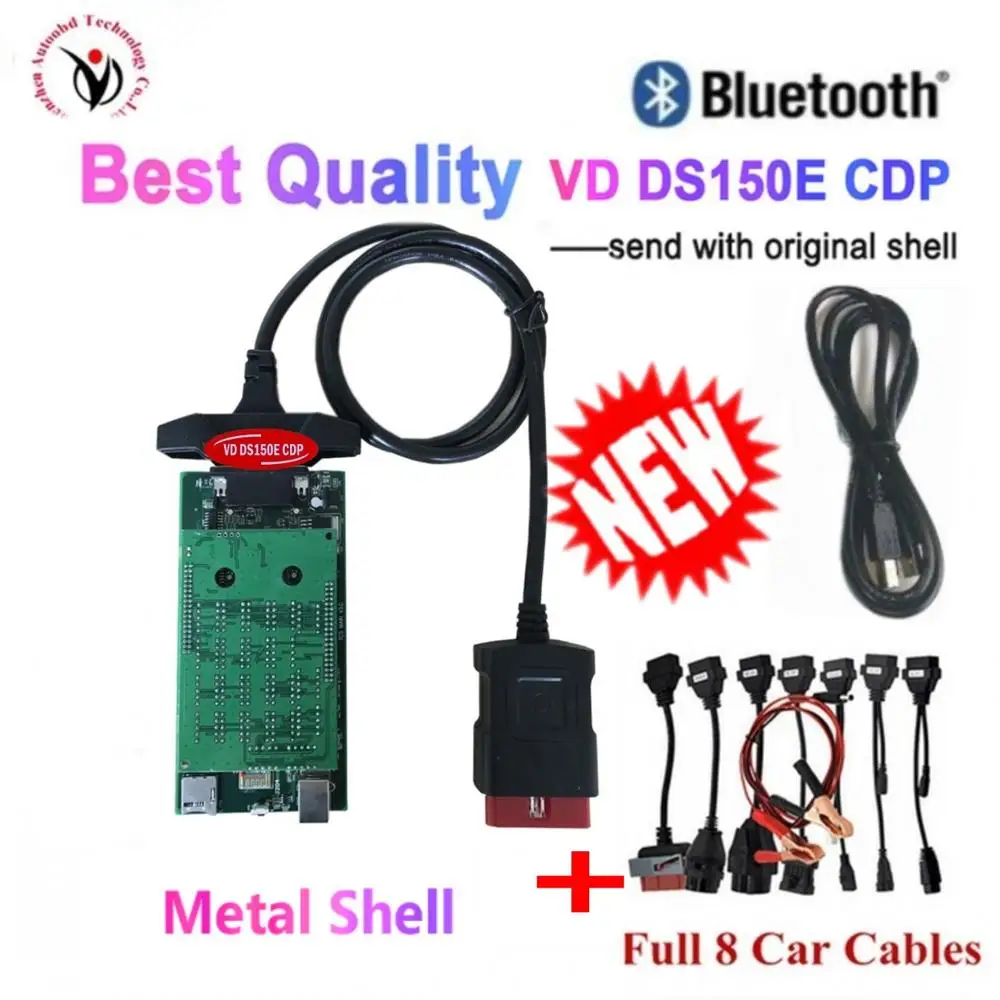 NEW Arrival OBD2 SCANNER VD DS150E CDP Bluetooth 2016 keygen for delphis MultiDiag Car accessories Diagnostic +8 car cables
NEW Arrival OBD2 SCANNER VD DS150E CDP Bluetooth 2016 keygen for delphis MultiDiag Car accessories Diagnostic +8 car cables