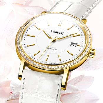 Luxury Brand Switzerland LOBINNI Women Watches Japan MIYOTA Automatic Mechanical Clock Sapphire Diamond Ladies Watch L12025LD 
Luxury Brand Switzerland LOBINNI Women Watches Japan MIYOTA Automatic Mechanical Clock Sapphire Diamond Ladies Watch L12025LD