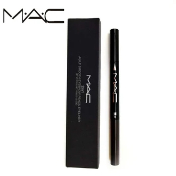 MAC Makeup 2 in 1 Best Small Eyebrow Women Eyeliner Waterproof microblading Eyeliner pen Makeup Tools Easy Carrier Brow