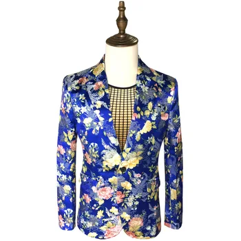 Hip Hop Style Unique Design Male Multicolor Flower Printing Blazer Coats Personalized Men's Party Funny Large Size Suit Jackets
Hip Hop Style Unique Design Male Multicolor Flower Printing Blazer Coats Personalized Men's Party Funny Large Size Suit Jackets