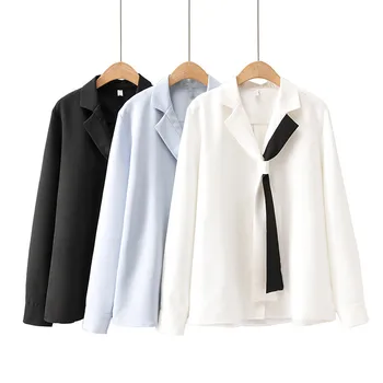 Plus size shirt 2020 spring 2020 plus size plus size long sleeve shirt top with bow tie on the front A 220-pound spring shirt 
Plus size shirt 2020 spring 2020 plus size plus size long sleeve shirt top with bow tie on the front A 220-pound spring shirt