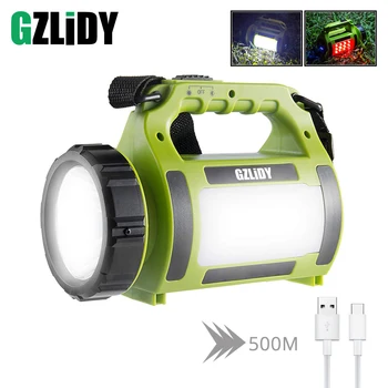 High Power LED Flashlight Searchlight Spotlight Waterproof Torch Camping Light Side Red Light + White Light 5 Lighting Modes
High Power LED Flashlight Searchlight Spotlight Waterproof Torch Camping Light Side Red Light + White Light 5 Lighting Modes