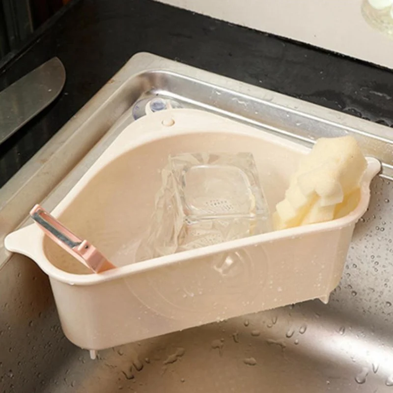 Rack Storage Bathroom Sink Filter Shelf Organizer Kitchen Triangular Sink Strainer Drain Vegetable Fruit Drainer Basket Sponge
Rack Storage Bathroom Sink Filter Shelf Organizer Kitchen Triangular Sink Strainer Drain Vegetable Fruit Drainer Basket Sponge