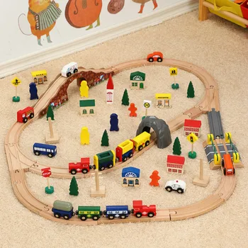 Wooden Train Track Set 6 in 1 Track Railway Plane Magnetic Car Model Puzzles Wooden Railway Early Educational Toys For Children
Wooden Train Track Set 6 in 1 Track Railway Plane Magnetic Car Model Puzzles Wooden Railway Early Educational Toys For Children