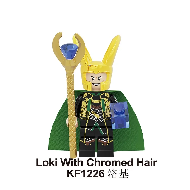 Loki With Chromed Hair Building Blocks Figures Bricks Thor Captain America Doctor Strange War Machine Wasp For Kids Toys KF1226
Loki With Chromed Hair Building Blocks Figures Bricks Thor Captain America Doctor Strange War Machine Wasp For Kids Toys KF1226
