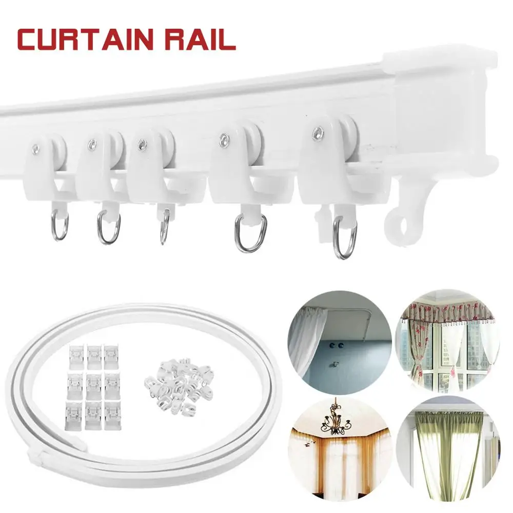 2-6 Meter Flexible Cuttable Bendable Curtain Track Rail For Curved/ Straight Bay Windows Track Pole Accessories
2-6 Meter Flexible Cuttable Bendable Curtain Track Rail For Curved/ Straight Bay Windows Track Pole Accessories