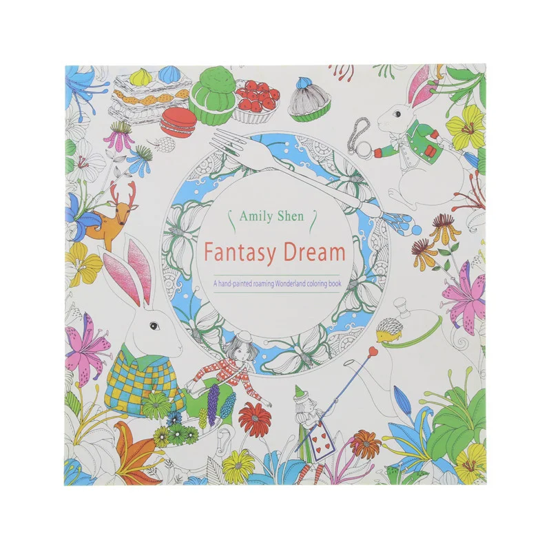 24 Pages Fantasy Dream English Edition Coloring Book For Children Adult Relieve Stress Kill Time Painting Drawing Book
24 Pages Fantasy Dream English Edition Coloring Book For Children Adult Relieve Stress Kill Time Painting Drawing Book