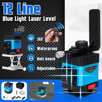 3D 360° 12 Line LED Display LD Blue Light Portable Laser Level Cross Self Leveling Measure Tool for Outdoor Indoor
3D 360° 12 Line LED Display LD Blue Light Portable Laser Level Cross Self Leveling Measure Tool for Outdoor Indoor