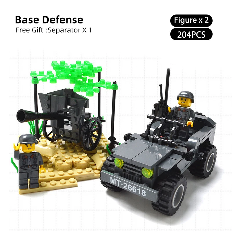 204PCS Building Blocks Military Tank Truck Blocks compatible legoing Educational DIY Brick Vehicle Car Toys for Children Gifts
204PCS Building Blocks Military Tank Truck Blocks compatible legoing Educational DIY Brick Vehicle Car Toys for Children Gifts