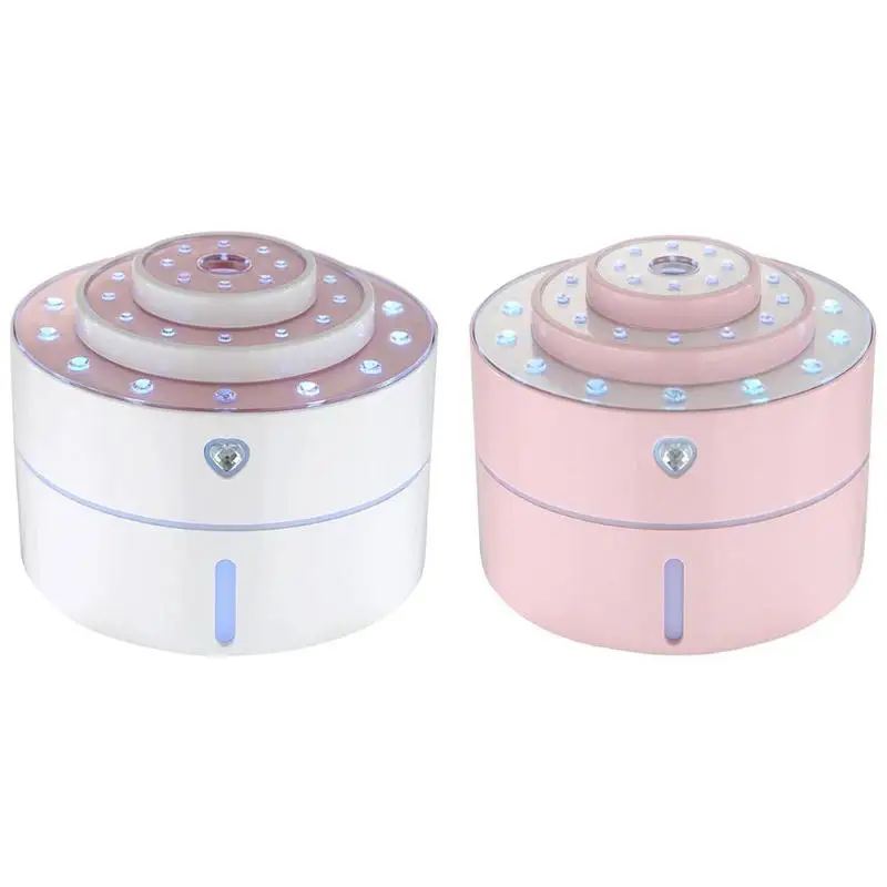 260ml USB Rechargeable Ultrasonic Humidifier Heart Diamond Cake Shape Air Humidifier Desktop Aroma Essential Oil Air Diffuser
260ml USB Rechargeable Ultrasonic Humidifier Heart Diamond Cake Shape Air Humidifier Desktop Aroma Essential Oil Air Diffuser