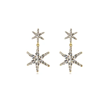 Super Shiny Six-Pointed Star Ear Stud Earrings Long Elegant Stars All-match Ear Pendant Ear Stud Female Fashion
Super Shiny Six-Pointed Star Ear Stud Earrings Long Elegant Stars All-match Ear Pendant Ear Stud Female Fashion