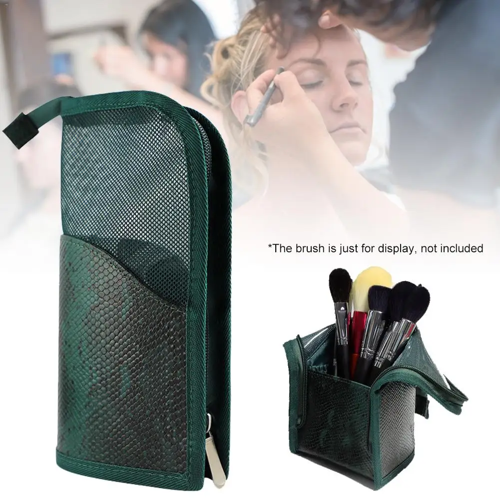 Vertical Makeup Bag Green PU Hand-held Portable Storage Bag Makeup Brush Cup Holder Organizer Bag Travel Brush Cosmetic Bag
Vertical Makeup Bag Green PU Hand-held Portable Storage Bag Makeup Brush Cup Holder Organizer Bag Travel Brush Cosmetic Bag