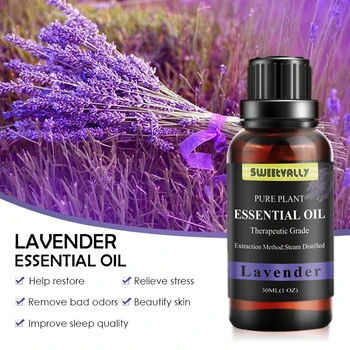 Sweetvally 30ML Lavender Aroma Humidifier Pour Diffusers Skin Care Fragrance Oil Relieve Stress Aromatherapy Essential Oil 
Sweetvally 30ML Lavender Aroma Humidifier Pour Diffusers Skin Care Fragrance Oil Relieve Stress Aromatherapy Essential Oil