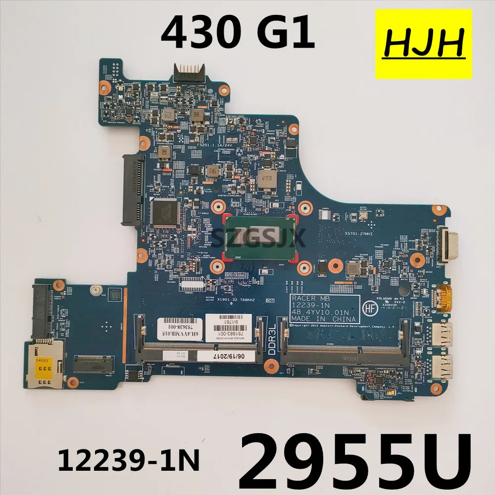 Материнская плата для ноутбука HP Probook 430 G1, SR1DU Celeron 2955U DDR3 48,4 YV 09,01 753638-001 100% протестированная работа
Материнская плата для ноутбука HP Probook 430 G1, SR1DU Celeron 2955U DDR3 48,4 YV 09,01 753638-001 100% протестированная работа