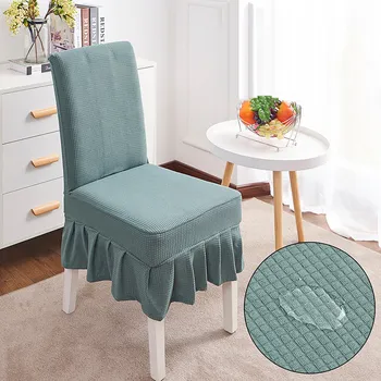 Waterproof Polar Fleece Chair Cover With Pleated Skirt Edge Kitchen Solid Color Plaid Elastic Stretch Chair Seat Covers Dining R 
Waterproof Polar Fleece Chair Cover With Pleated Skirt Edge Kitchen Solid Color Plaid Elastic Stretch Chair Seat Covers Dining R