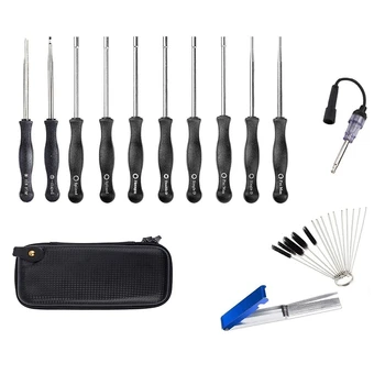 10Pcs Carburetor Adjustment Screwdriver Tool Kit with Carrying Bag, Brush and Cleaner Tool Kit for Common 2 Cycle Engine
10Pcs Carburetor Adjustment Screwdriver Tool Kit with Carrying Bag, Brush and Cleaner Tool Kit for Common 2 Cycle Engine