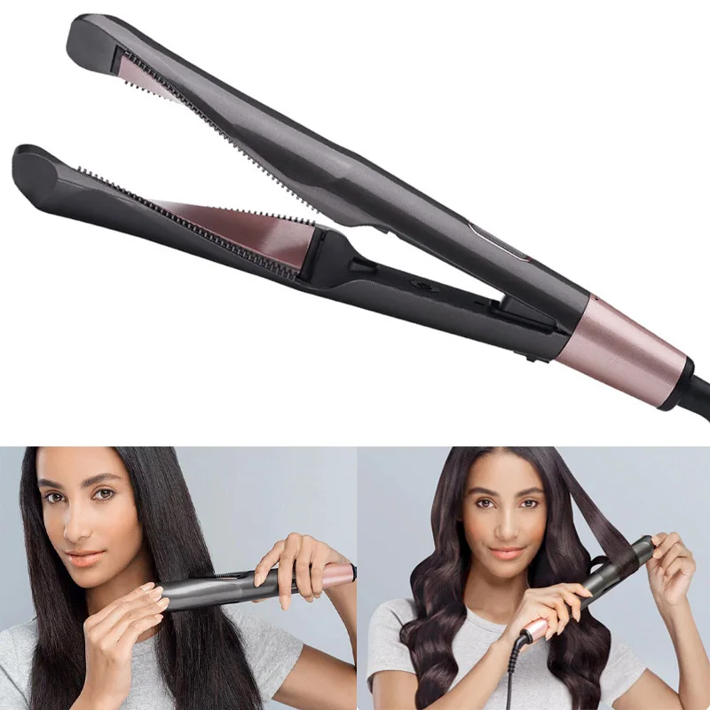 2 In 1 Ceramic Curling Iron Hair Curler Professional Flat Iron LED Hair Straightener Twisted Plate Hair Styling Tools 
2 In 1 Ceramic Curling Iron Hair Curler Professional Flat Iron LED Hair Straightener Twisted Plate Hair Styling Tools