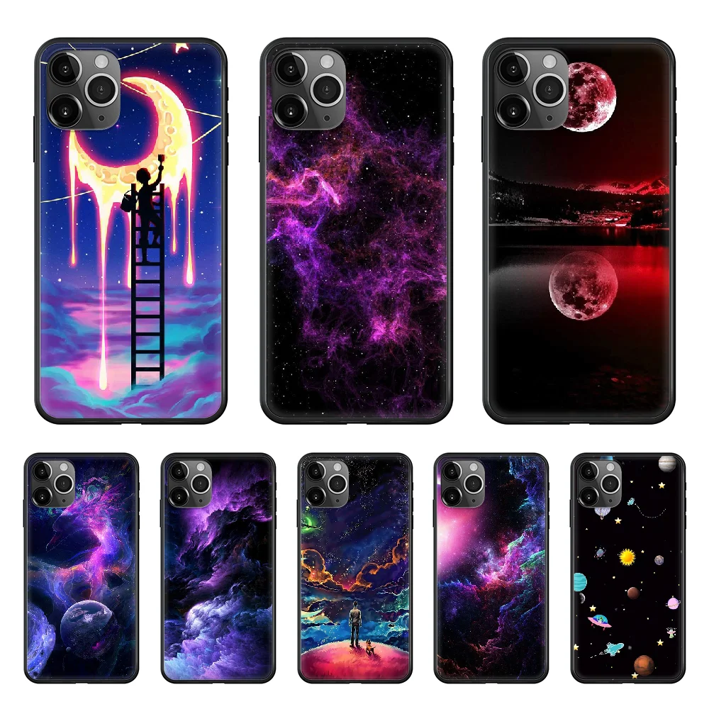 Starry sky-Clouds moon Phone Case cover For Iphone 12 11 8 7 XR PLUS X XS PRO SE 2020 MAX black cell cover trend Etui 3D coque
Starry sky-Clouds moon Phone Case cover For Iphone 12 11 8 7 XR PLUS X XS PRO SE 2020 MAX black cell cover trend Etui 3D coque