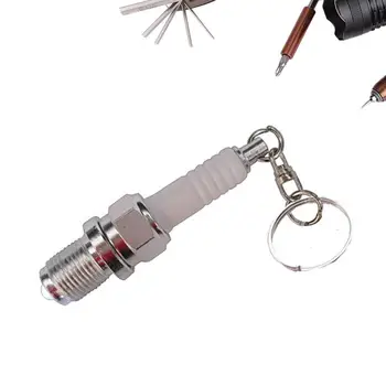 LED with Spark Plug Keychain Key Chain Aluminium Alloy Light White Style Fashion Creative
LED with Spark Plug Keychain Key Chain Aluminium Alloy Light White Style Fashion Creative
