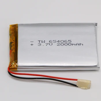 Rechargeable lipo battery 2pcs/lot 2000mAh 654065 3.7v lithium battery with pcb and wires
Rechargeable lipo battery 2pcs/lot 2000mAh 654065 3.7v lithium battery with pcb and wires