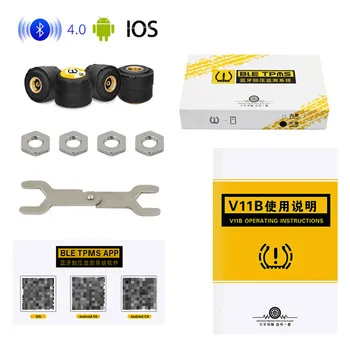 Smart 4.0 Car TPMS Bluetooth Tire Pressure Monitoring System 4 External Sensors tire pressure gauge измерительные приборы 
Smart 4.0 Car TPMS Bluetooth Tire Pressure Monitoring System 4 External Sensors tire pressure gauge измерительные приборы