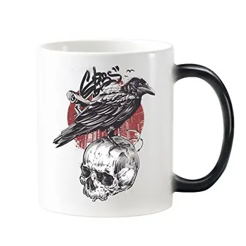 Crow Indian Flamen Priest Totem Tattoo Pattern Heat Sensitive Changing Color Mug Milk With Handles 350 ml
Crow Indian Flamen Priest Totem Tattoo Pattern Heat Sensitive Changing Color Mug Milk With Handles 350 ml