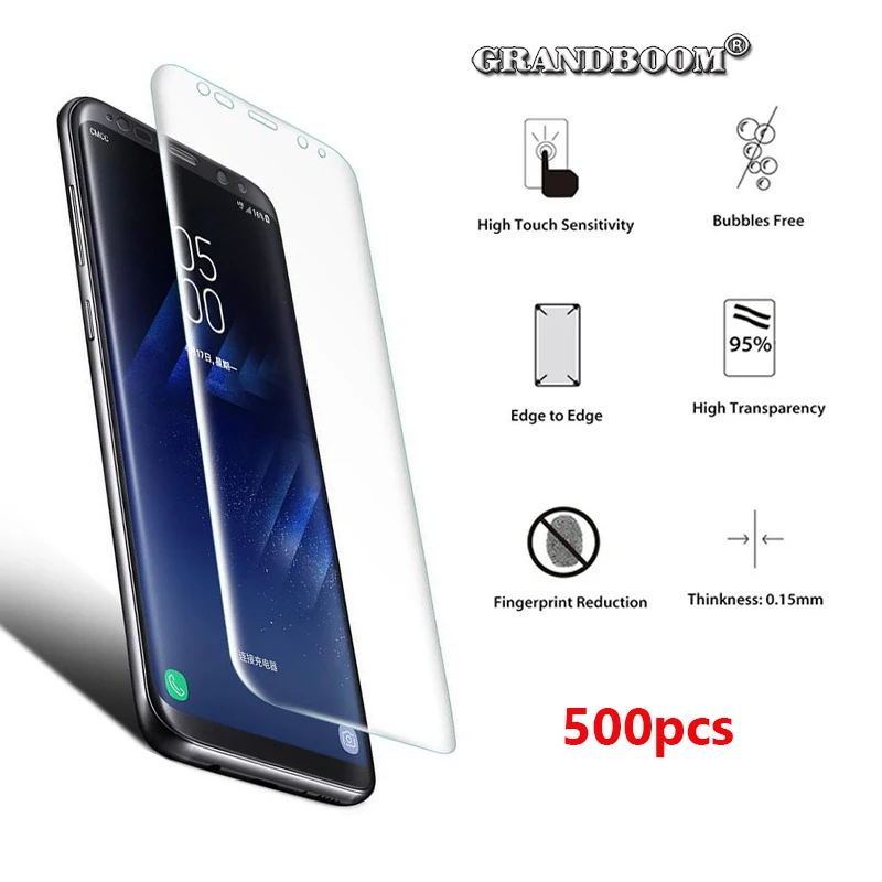 500pcs Premium Transparent PET Curved Soft Screen Protector Guard For Samsung Galaxy S9 Plus S8 S7 Edge Not Tempered Glass Film 
500pcs Premium Transparent PET Curved Soft Screen Protector Guard For Samsung Galaxy S9 Plus S8 S7 Edge Not Tempered Glass Film