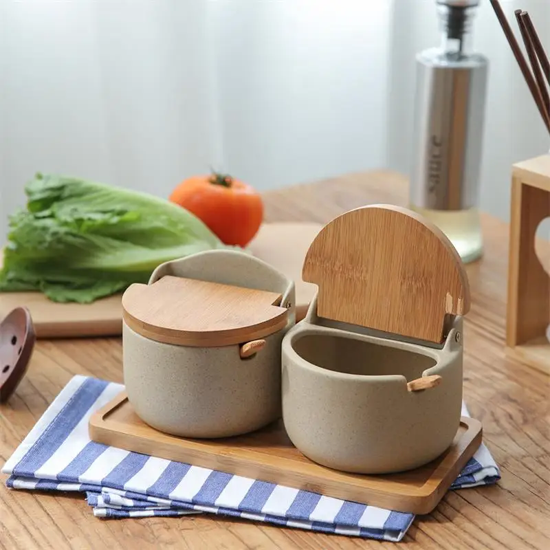 Household Ceramic Seasoning Spice Jar Set Kitchen Accessories Spice Tools Seasoning Box with Lid Salt Pepper Storage Container
Household Ceramic Seasoning Spice Jar Set Kitchen Accessories Spice Tools Seasoning Box with Lid Salt Pepper Storage Container