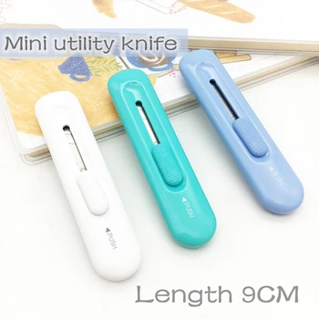 Yisuremia Kawaii Mini Pocket Art Utility Knife Colored Cute Express Box Paper Cutter Craft Wrapping Refillable Blade Stationery
Yisuremia Kawaii Mini Pocket Art Utility Knife Colored Cute Express Box Paper Cutter Craft Wrapping Refillable Blade Stationery